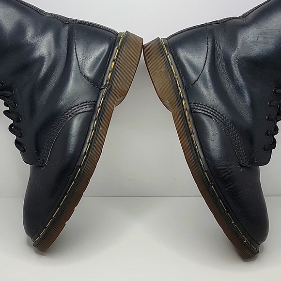 VTG Dr. Martens | 1460 distressed 10 hole black leather boots | MENS 9/10 - Picture 9 of 11